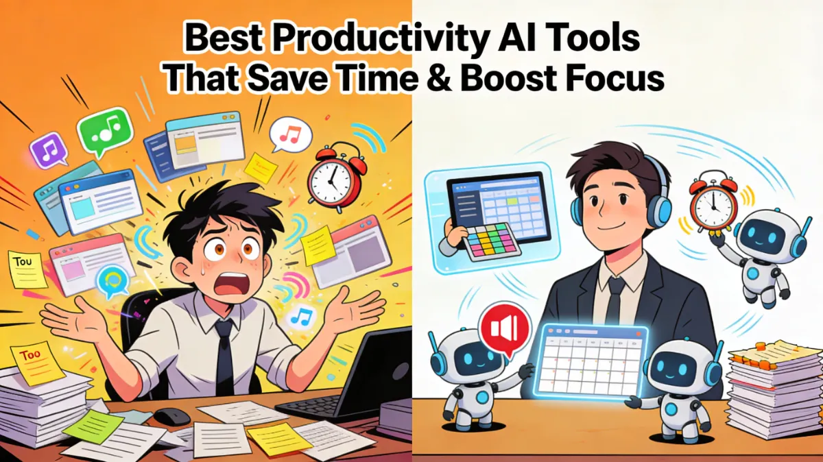 Best Productivity AI Tools That Save Time & Boost Focus - upcrawlmedia.com