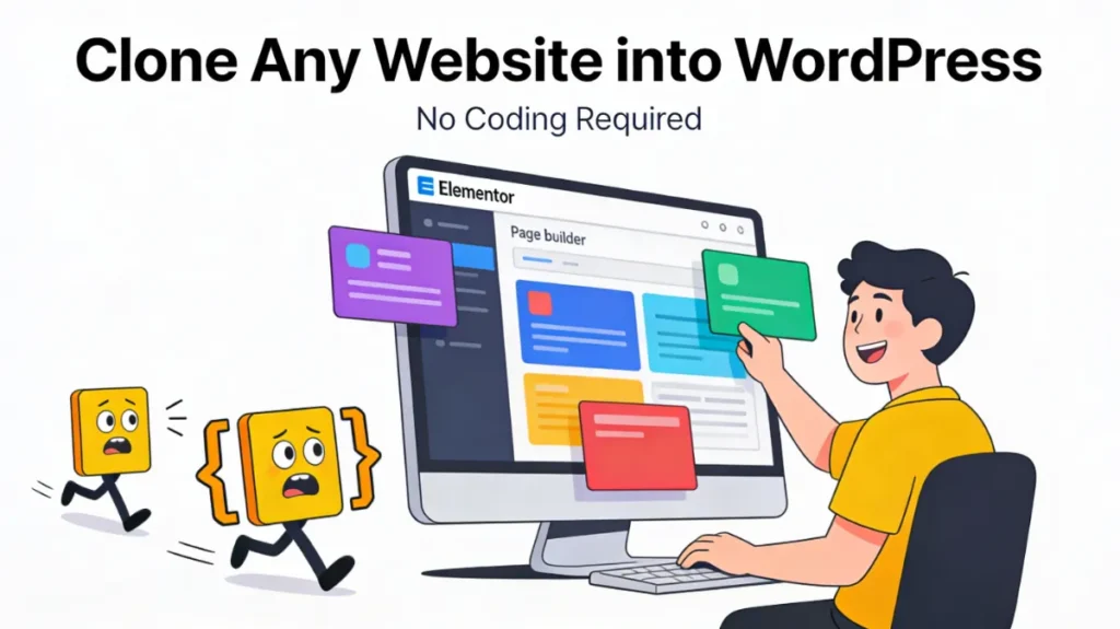 Clone Any Website into WordPress Using Elementor – No Coding Required